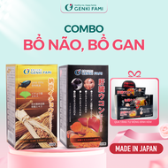 Combo Viên Uống Phòng Ngừa Đột Quỵ Natto Ichou Và Bổ Gan Kanzo Ukon Genki Fami Nhật Bản