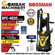 BOSSMAN BPC-4830 HIGH PRESSURE CLEANER / WATER JET / POWER SPRAYER 2000W 170 BAR - 6 Months Local Warranty -