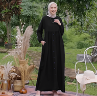 Gamis Wanita Dewasa Dress Wanita Muslim Baju Gamis Model Sekarang 2023 Baju Gamis Warna Putih Marwah