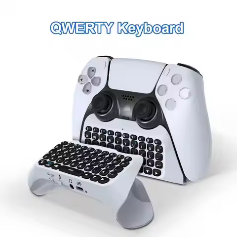 Controller Keyboard with Voice Chat for Ps5 Bluetooth-compatible Controller with Built-in Speakers f