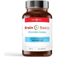 Brain Basics Ultra Iodine Complex Supplement for Thyroid Support, Iodine and Potassium Iodide in One