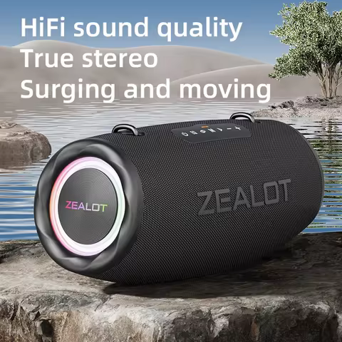 Zealot-s87 Outdoor Portable Wireless Bluetooth Speaker 80W High Volume Subwoofer Sound Performace IP