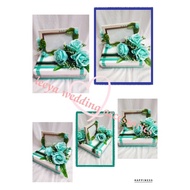 gubahan frame mas kahwin (greenmintwhite)