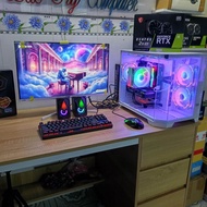 Bộ PC Gaming trắng i5 13400F + RTX 3050-8GB cấu hình mạnh chiến tất cả các Game online... học tập là