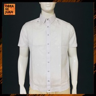 Obra ni Juan Polo Jack (Regular Fit) Polo Jack  Pintacks  with Buttons Design-  White (#2712)