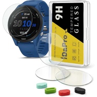 4+4Pek Pelindung Skrin untuk Garmin Forerunner 255/255 Music 46mm smartwatch dengan Penutup Anti-hab
