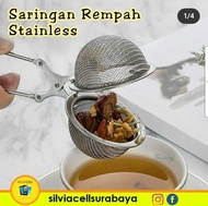 Tea Ball Strainer Infuser Stainless Steel Handle / Saringan Ayakan bulat