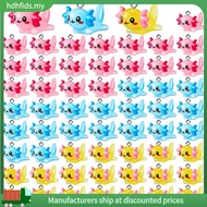[in ]60 Pcs Miniature Sea Axolotl Animal Pendant Axolotl Ornament Axolotl Tiny Animal Figurine