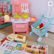 Kitchen Toy Set With Kitchen Trolley dream, Children'S Cooking Toy, Cooking Toy 36 Details