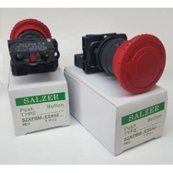 SALZER 22MM Emergency Push Button, Emergency Push Button with Key SZXPBM-ES542 SZXPBM-KS542