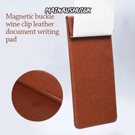 MAINAUSHUI6K Cash Receipt Folder, Magnetic Snap PU Leather Bill Book, Portable Waterproof Bill Organ