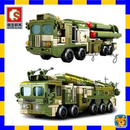 Sd Building Blocks105595 SD105596 Military Vehicle HQ-9 ANTI-AIRCRAFT MISSILES SYSTEM Rocket Launche