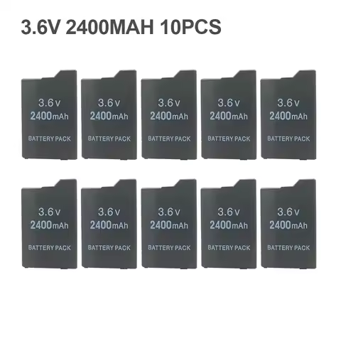 10PCS 3.6V 2400mah Li-ion Rechargeable Battery for Sony PSP2000 PSP3000 PSP 2000 3000 PSP-S110 PlayS