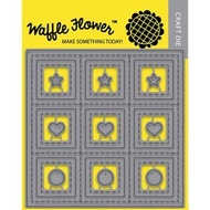 Waffle Flower Craft Thin Dies - 9 Grids