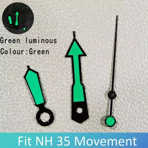 For NH35 NH36 NH38 7S26 7S36 4R35 4R36 Watch Hands C3 Green Luminous Black Blue White Orange Green R