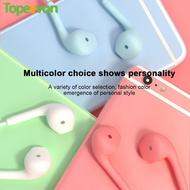 2021 New U19 Colorful Headset Macaron Wired Super Bass 3.5mm Headphone Sport Earphone Earbud