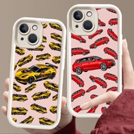 Case for iphone 8 13 6 7 6s 14 Pro Max Plus Soft White E102 Car Design