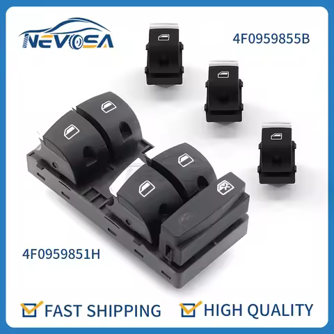 Nevosa Car Electric Master Power Window Lifter Control Switch For Audi A3 A4 S4 RS4 A6 S6 RS6 Q7 8P1