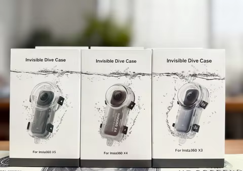 Invisible Dive Case for Insta360 X5/ X4 / X3 Waterproof Housing Case Underwater Panoramic Protector 