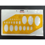 Rotring R831645 Equiangular Ellipse Template / Templat -  Isom