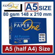 A5 80Gsm Paperone Copy Paper [Pre-Cut to HALF of A4 Size] Sent via Courier only