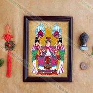 Nine Thien Huyen Nu painting includes 26x35cm frame identical to photo