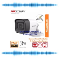 1080P 2MP Outdoor Bullet Audio Analog CCTV Camera HIKVISION DS-2CE16D0T-ITPFS Built-in MIC