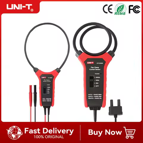 UNI-T UT-CS09C UT-CS09D High Sensitivity Flex Clamp Sensor 3000A AC Current Probe For Oscilloscope M