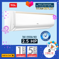 TCL Split Type Wall Mounted Air Conditioner KE-Series Inverter Anti-Mosquito Self-Cleaning Fast Cool