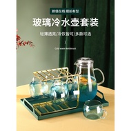Glass Water Bottle High Temperature Resistant Cool Water Bottle Household Cold Water Bottle Set Cool
