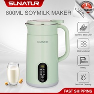 SUNATUR 顺然 迷你 破壁机 豆浆机 800ml Multifunctional Soya Bean Machine Soymilk Heating Blender Soy Milk Maker