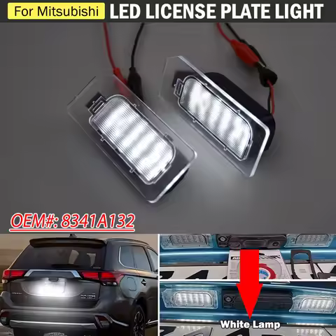 12V LED Number Plate Lamp For Mitsubishi ASX Outlander Sport 2011-2020 White License Plate Light Ass