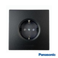 stop kontak arde 1 lubang panasonic colokan listrik hitam putih silver