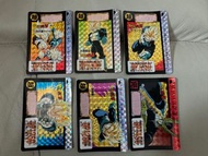 1992年日版 龍珠 本彈 第13代 閃咭一套6張 閃卡