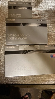 Tamron SP 24-70mm, 70-200mm, 150-600mm 鏡頭