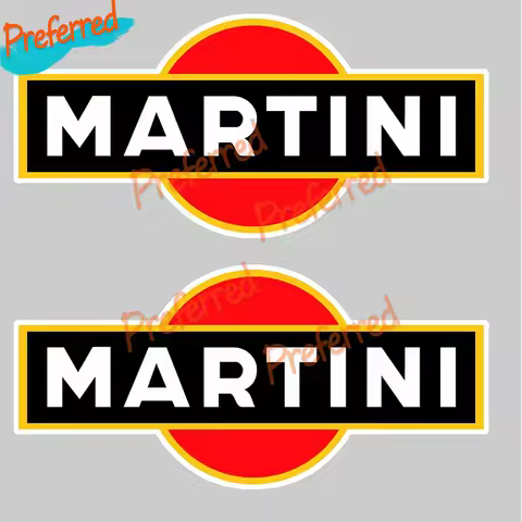 Martini Racing Car Sticker Decal Made of Durable Vinyl Waterproof Material, Car/truck Ship/Surf Camp