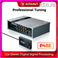 REGJU Ainavi ตัวประมวลผลสัญญาณดิจิตอล DSP สำหรับรถยนต์ P48E เครื่องขยายเสียงติดรถยนต์อเนกประสงค์31-ส