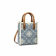 【TORY BURCH】琴譜兩用包-灰白色