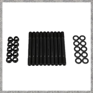 (BIGY) For 207-4203 Cylinder Head Studs Point Head for EVO8 EVO9 94-19 4G63 7-Bolt 11mm