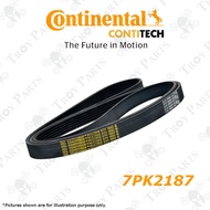 (1pc) Continental Contitech Ribstar Rib Serpentine Fan Belt 7PK2187 ( 7PK2185 / 7PK2190 ) Honda Acco