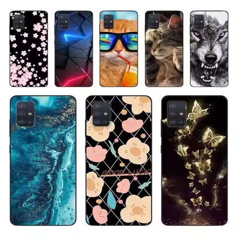 For Samsung A51 4G Case Galaxy A51 Cover Bumper Back Cover Soft Phone Case For Samsung Galaxy A51 SM