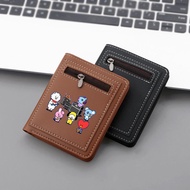 Korean BTS Wallet Short Wallet Card Holder Coin Purse for Women