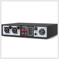 (IPOC) 2 in 2 Out USB Audio Interface 32Bit/384KHZ Studio Parts Record Professional Sound Card 48V P