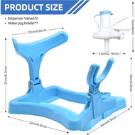 5 Gallon Water Jug Holder, Collapsible Water Dispenser Stand and 2 Dispenser Valves, Thicking Water 