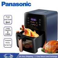 Panasonic Air Fryer 8L Large Capacity MultiFunction Non-Stick Air Frye Oven Visible Window Smart Touch Screen