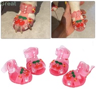 GREAT Pet Shoes, Multi-Size Cool Pet Jelly Shoes, Creative Breathable Silicone Cat Dog Shoes Pet