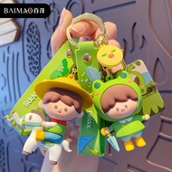  > Cartoon Ball Not Anxious Keychain Men Women Fashion Exquisite Couple Key Chain Ring School Bag Pe