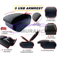 Perodua Viva Arm Rest USB Port Armrest Console Box 9USB 7USB 3USB
