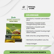 KAK SADIAH Susu Kunyit Reveka (10x20g) Sacha inci |Jamu Wanita |Saffron | Period Tidak Teratur |Atas