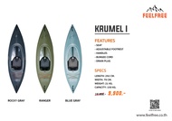 เรือ เรือคายัค FEELFREE KAYAK KRUMEL เรือพาย 1-2 ที่นั่ง **แถมฟรีไม้พาย มูลค่า 1200 บาท**